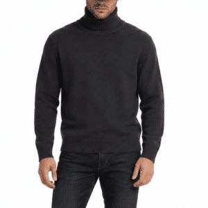 Pull col roulé homme