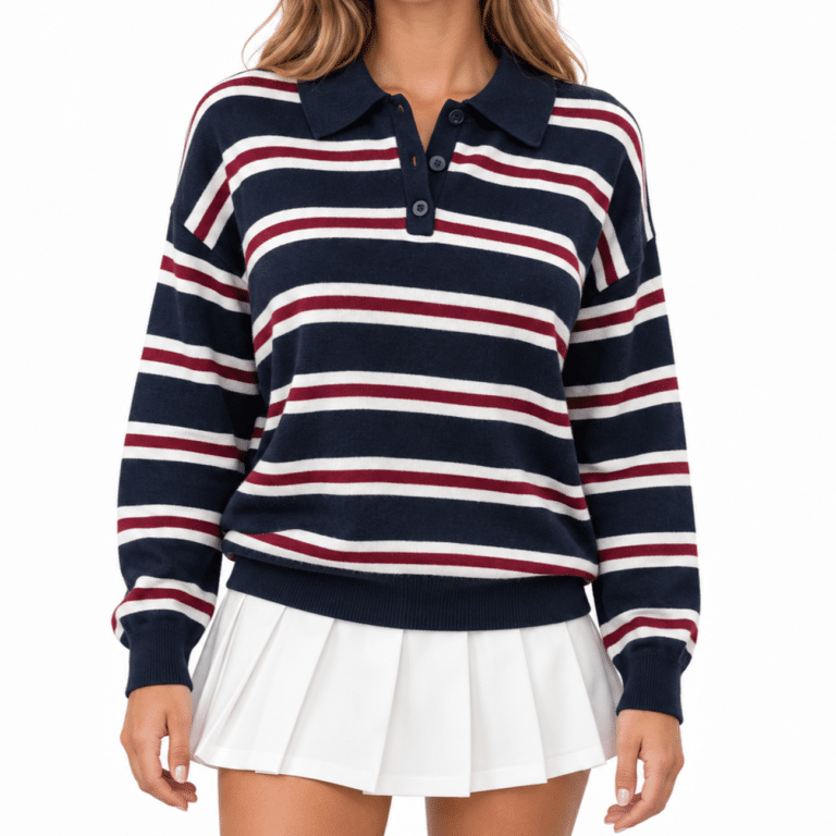 Pull femme vintage américain collège US (2)