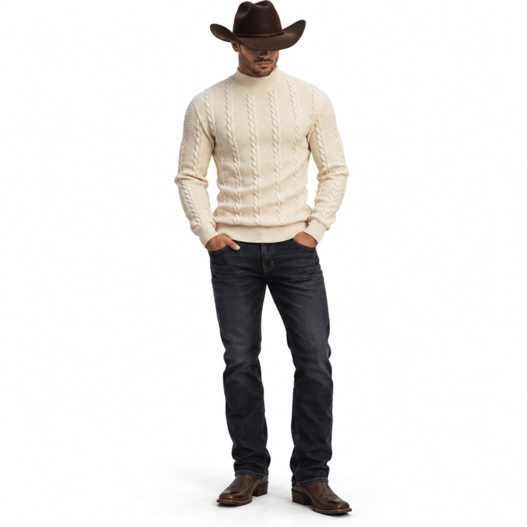 Pull homme torsadé (1)
