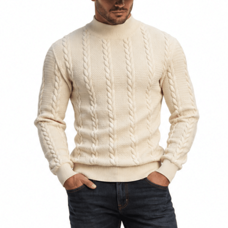 Pull homme torsadé (2)