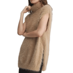 Pull sans manche femme col roulé coupe ample (7)