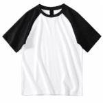 T-shirt blanc noir raglan (1)