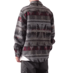 Veste cowboy grise motifs du Sud-Ouest américain (1)