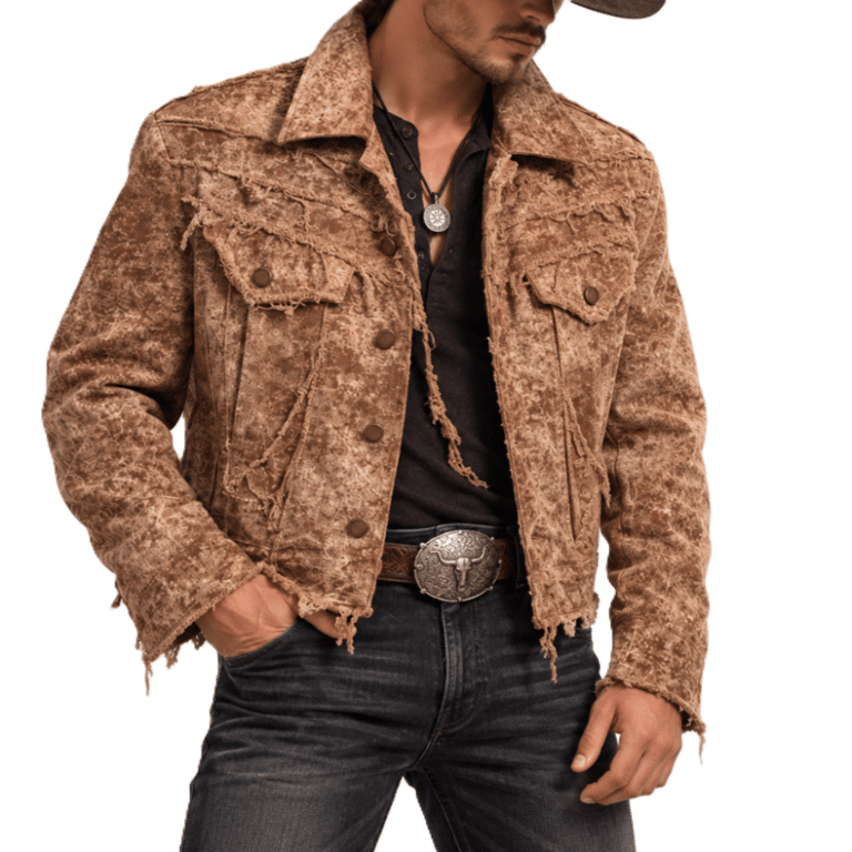 Veste cowboy homme pour festival country et événement western (3)
