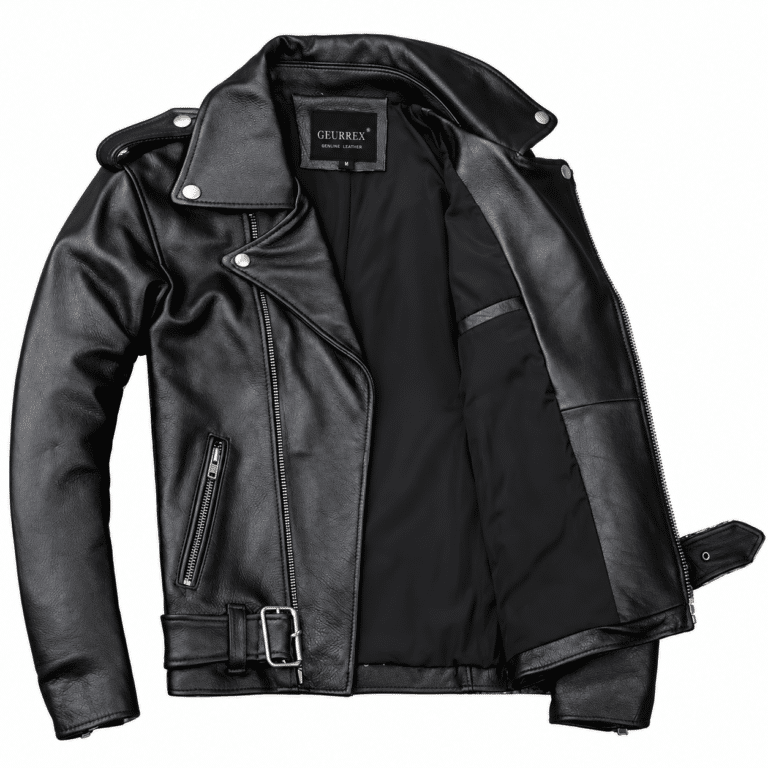 Veste cuir véritable style Mad Max (4)