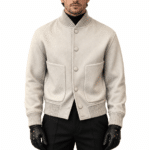 Veste homme style année 50 col montant