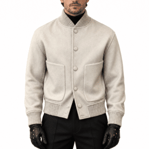 Veste homme style année 50 col montant