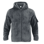 Veste sherpa grise homme (4)