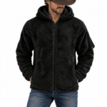 Veste sherpa noir homme (2)