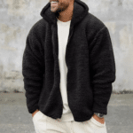 Veste sherpa noir homme (3)