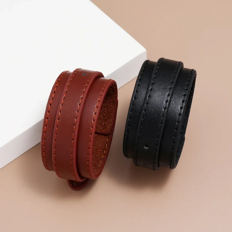 Bracelet cuir homme boucle réglable
