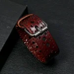 Bracelet cuir homme perforé