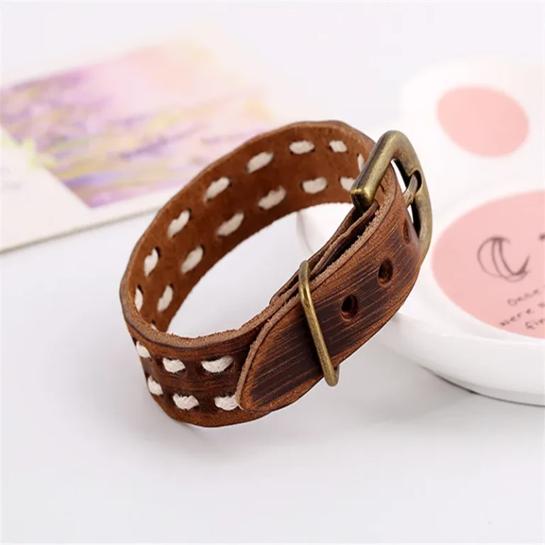 Bracelet cuir homme western vintage