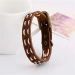 Bracelet cuir homme western vintage