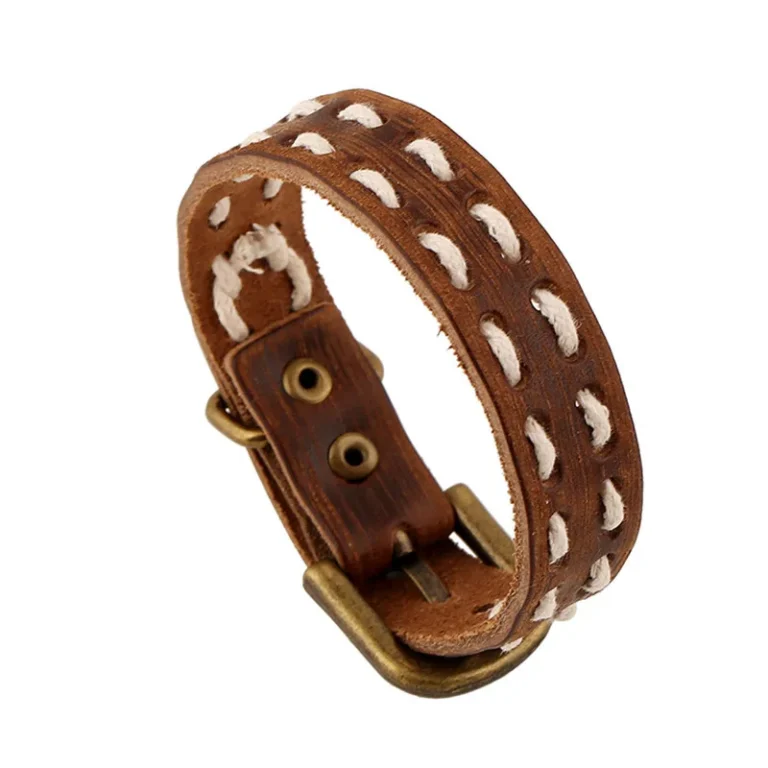 Bracelet cuir homme western vintage