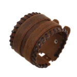 Bracelet en cuir homme western larges