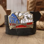 Ceinture chasseur bleu blanc rouge