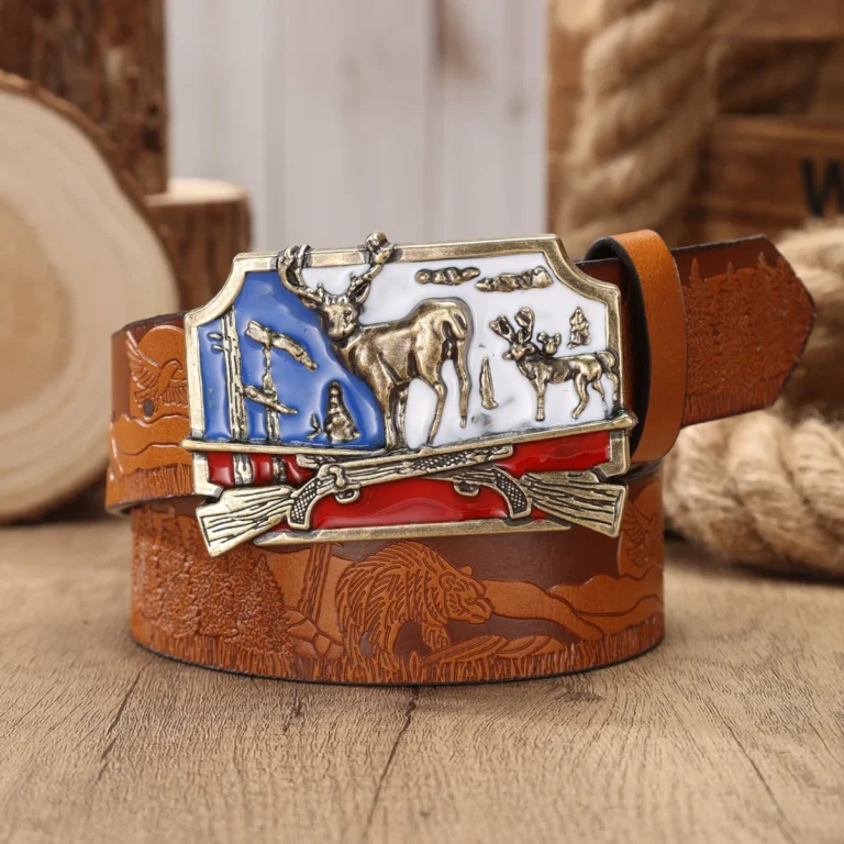 Ceinture chasseur bleu blanc rouge