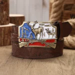 Ceinture chasseur bleu blanc rouge