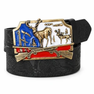 Ceinture chasseur bleu blanc rouge