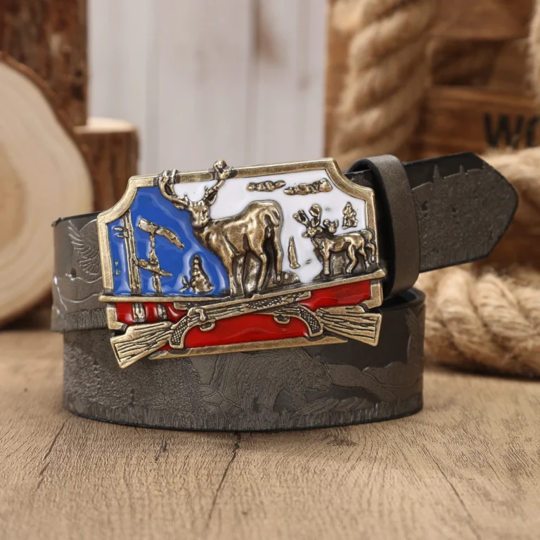 Ceinture chasseur bleu blanc rouge