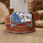 Ceinture chasseur bleu blanc rouge
