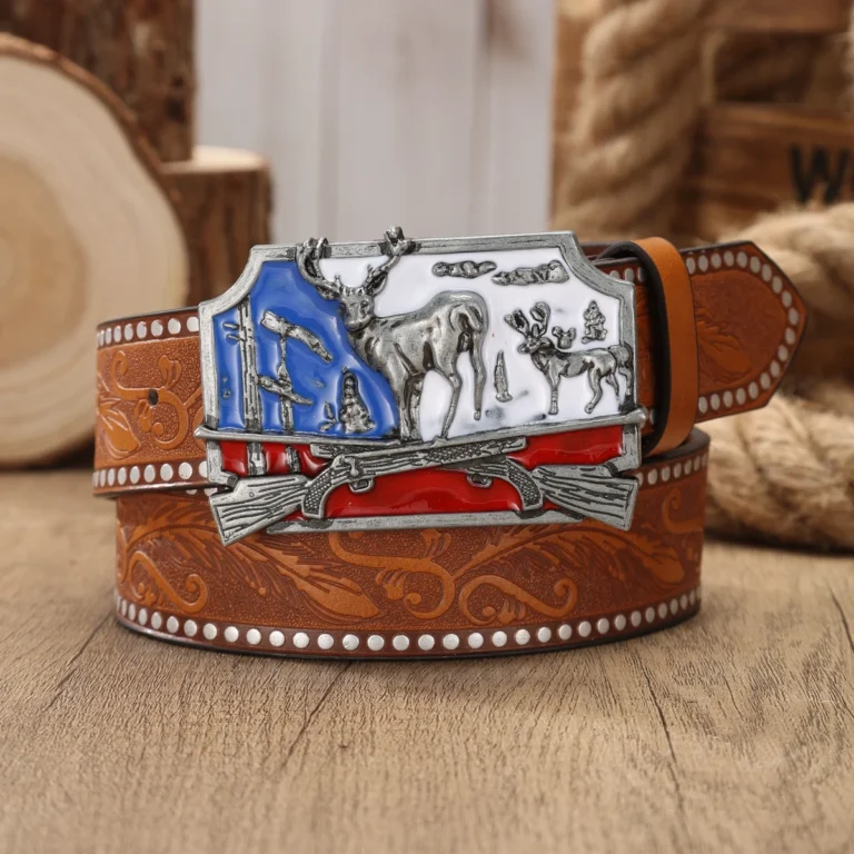 Ceinture chasseur bleu blanc rouge