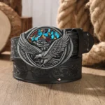 Ceinture cowboy aigle et couleur turquoise