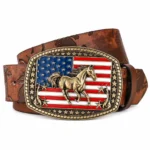 Ceinture cowboy cheval USA