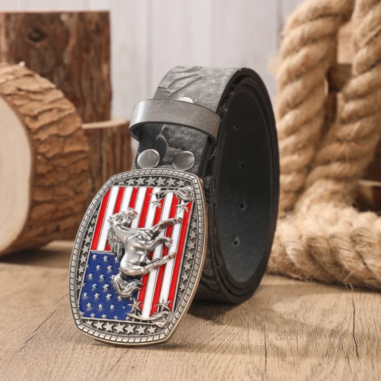 Ceinture cowboy cheval USA