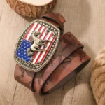 Ceinture cowboy cheval USA