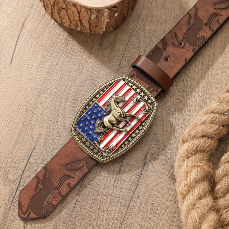Ceinture cowboy cheval USA