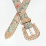 Ceinture cowboy doré et pastel
