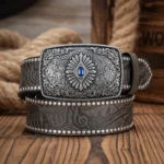 Ceinture cowboy femme boucle rectangulaire