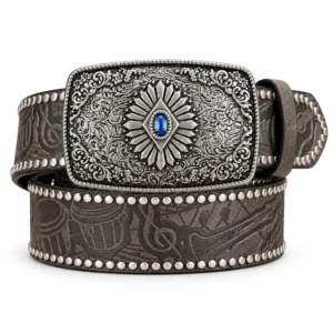 Ceinture cowboy femme boucle rectangulaire