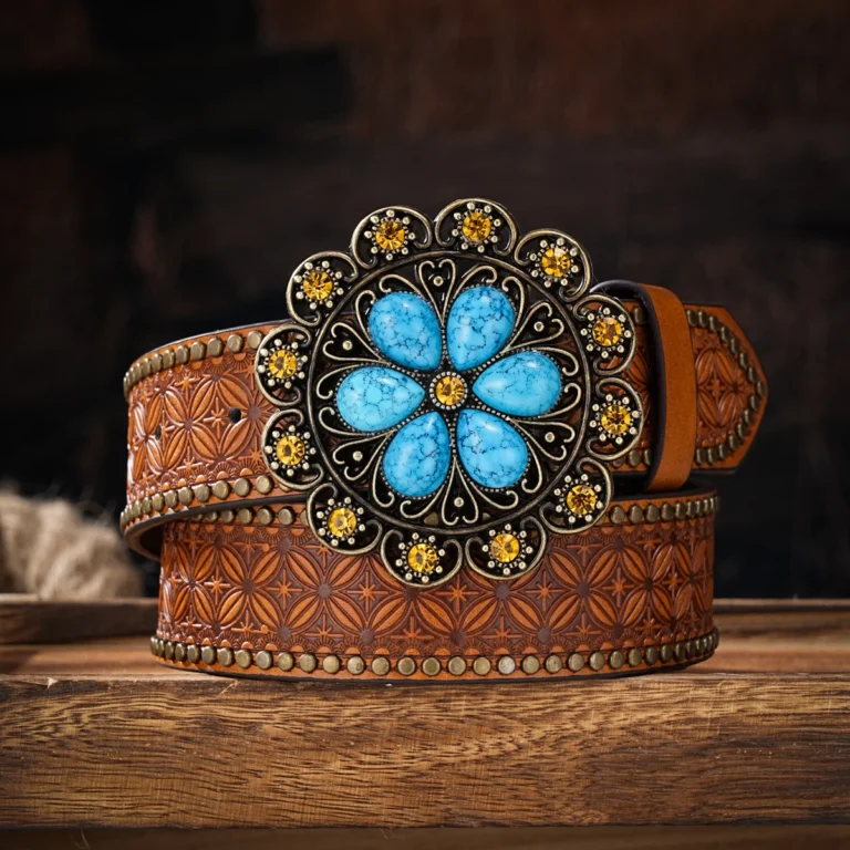 Ceinture cowboy femme florale