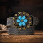 Ceinture cowboy femme florale
