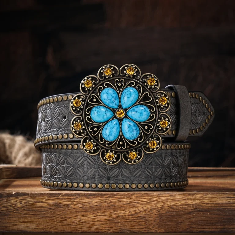 Ceinture cowboy femme florale
