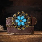 Ceinture cowboy femme florale
