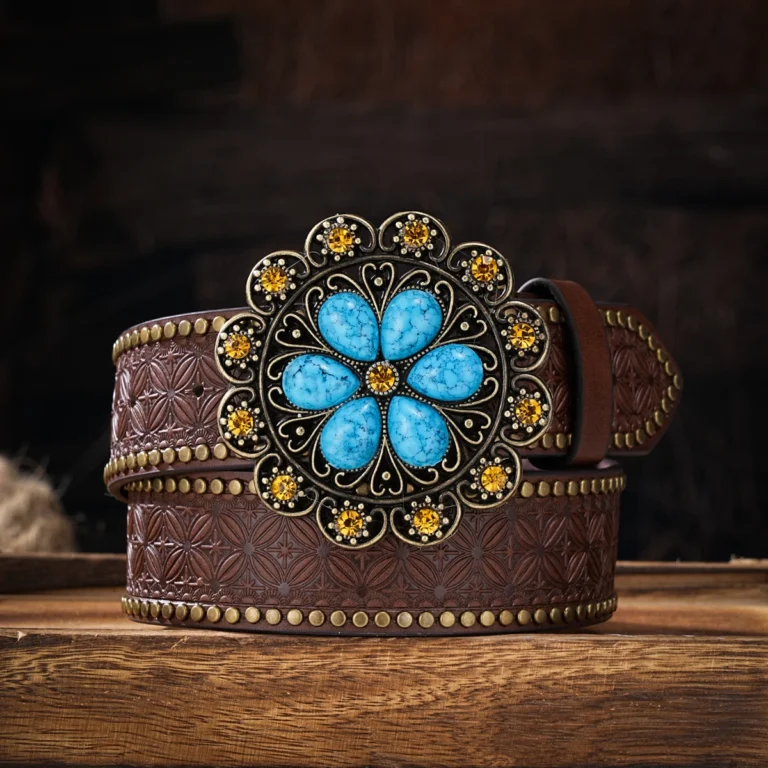 Ceinture cowboy femme florale