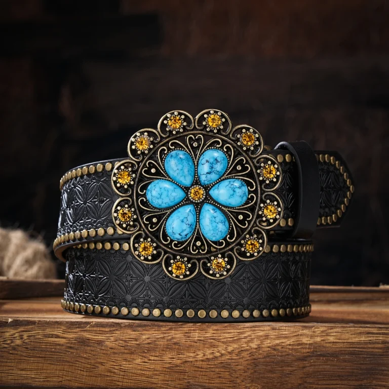 Ceinture cowboy femme florale