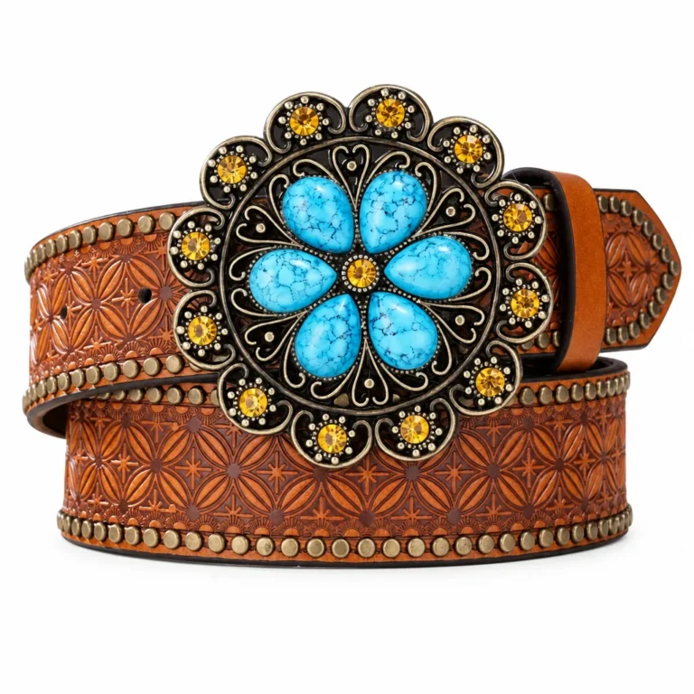 Ceinture cowboy femme florale