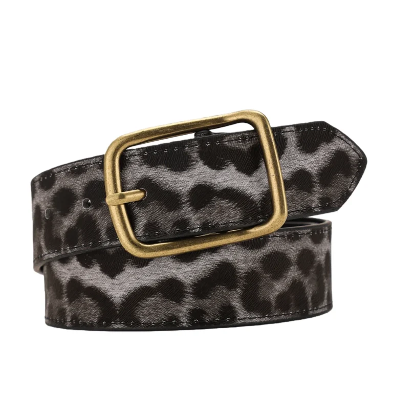 Ceinture cowboy léopard