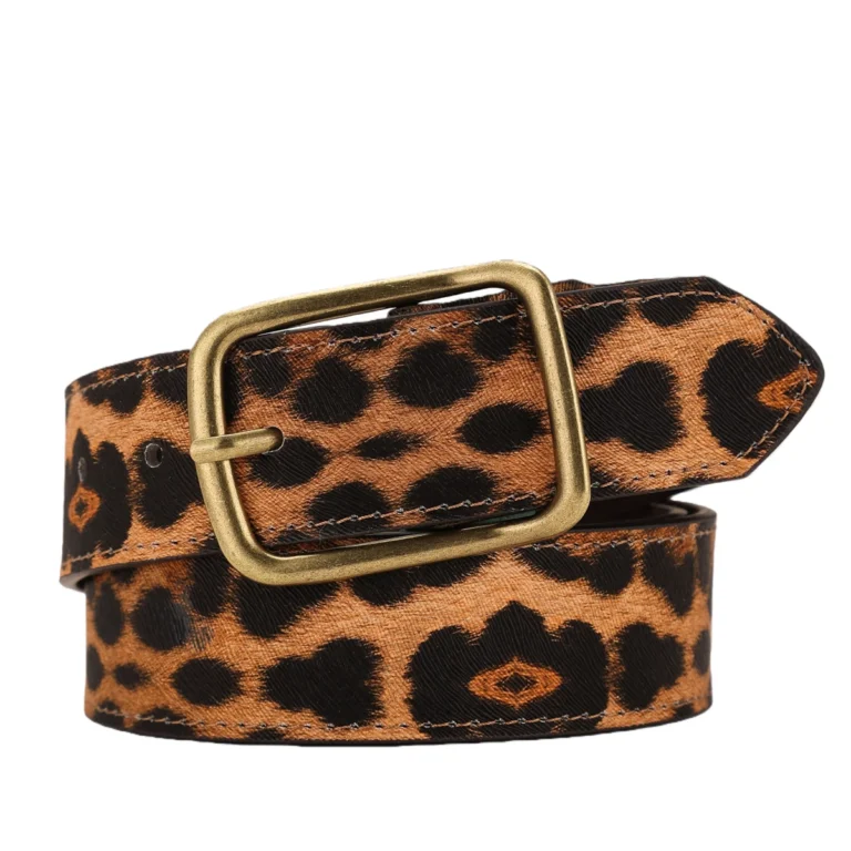 Ceinture cowboy léopard