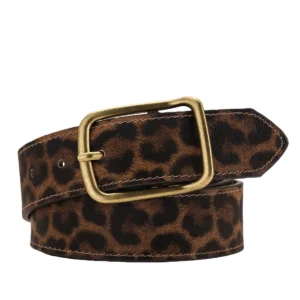 Ceinture cowboy léopard