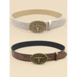 Ceinture cowboy taureau