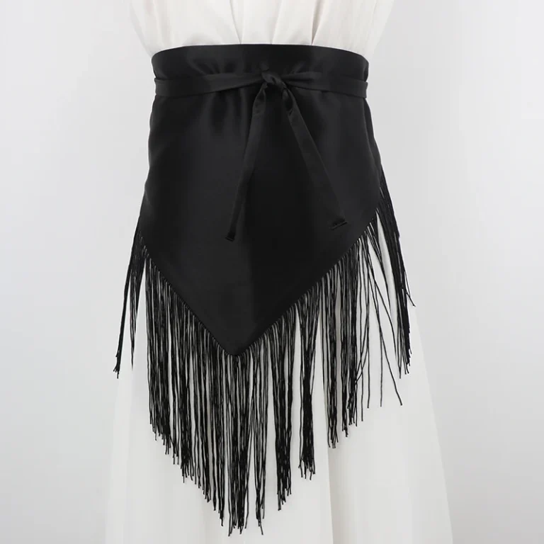 Ceinture foulard femme western franges