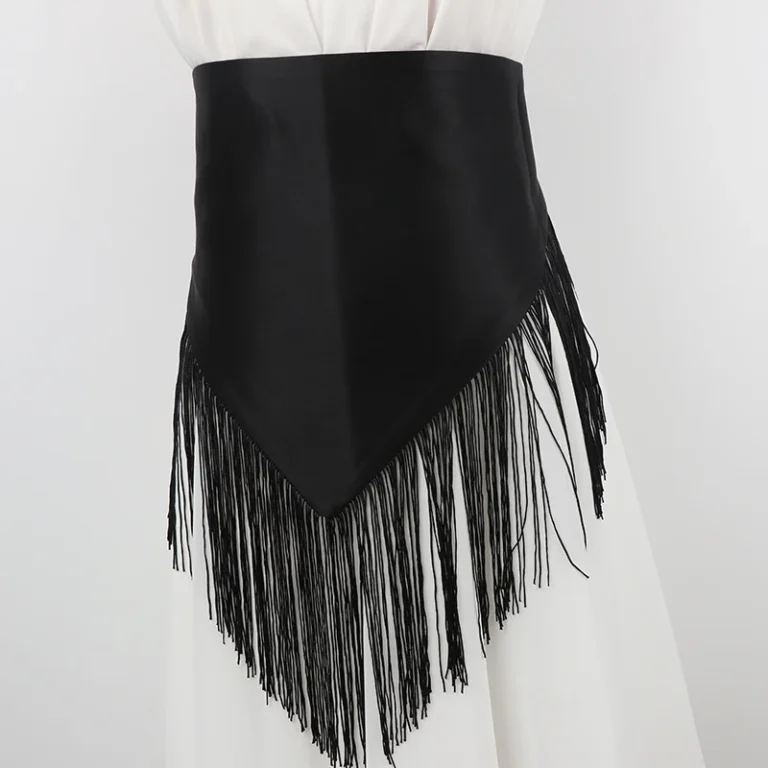 Ceinture foulard femme western franges