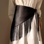 Ceinture foulard femme western franges