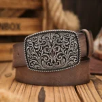 Ceinture marron cowboy
